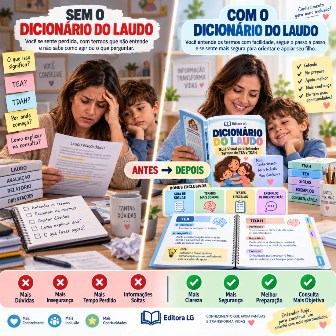 Imagem demonstrativa do Dicionário do Laudo